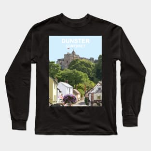 Somerset Dunster. Exmoor Travel location poster Long Sleeve T-Shirt